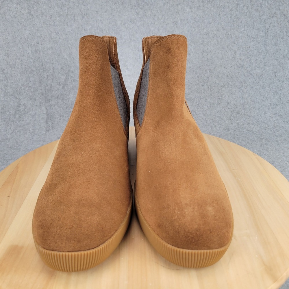 Sorel Out N About Slip On Wedge Women 12 Elk Brown Suede Bootie NL4911-243 - Picture 2 of 10